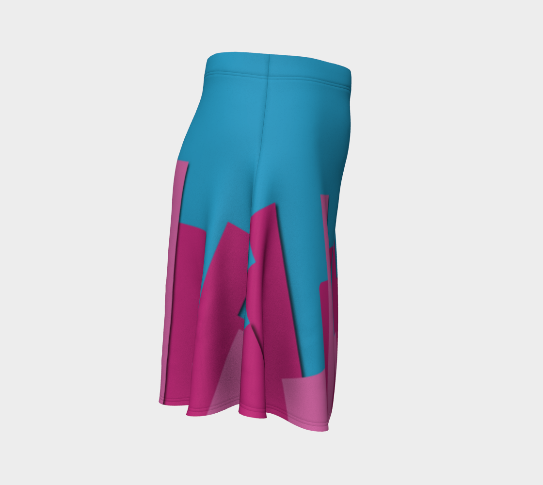 Vertical Origami Pink Stripes Blue Background Geometric Abstract