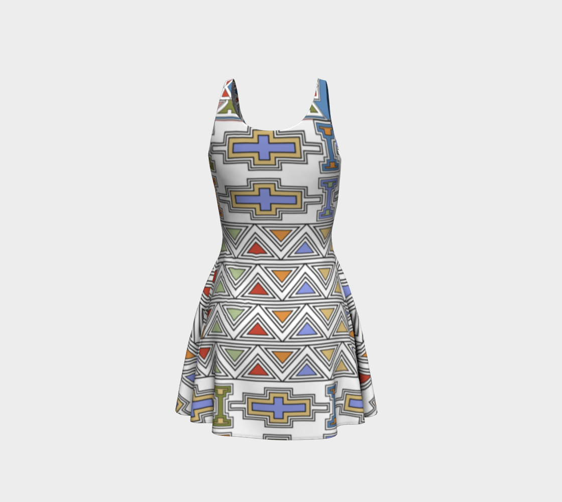 Ndebele Style African Tribal Art Pattern