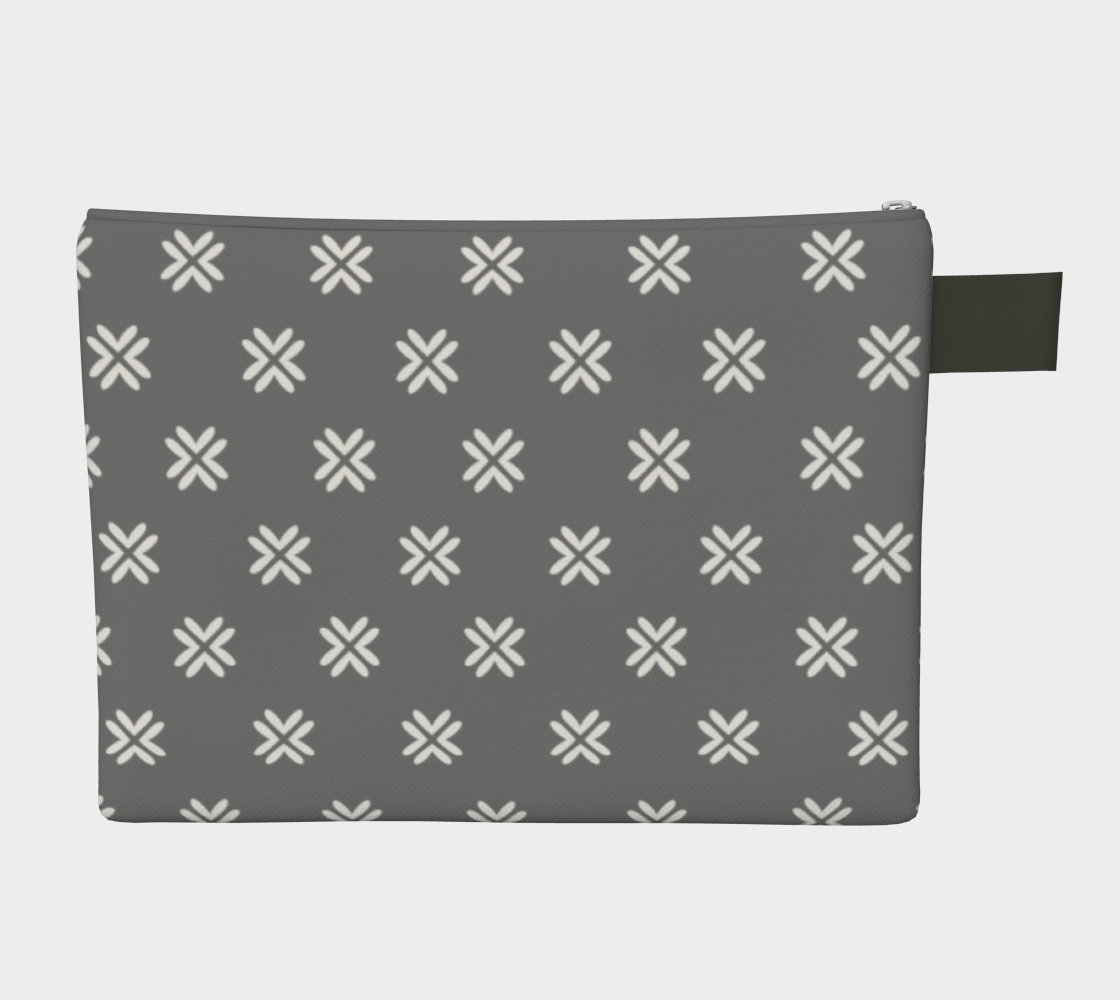 Minimal Elegant Modern Style Cross Pattern Grey