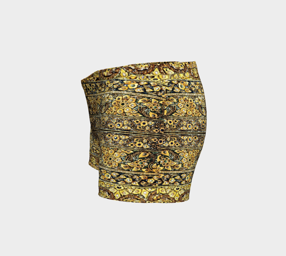 Antique Oriental Luxurious Glided Inlay floral Pattern