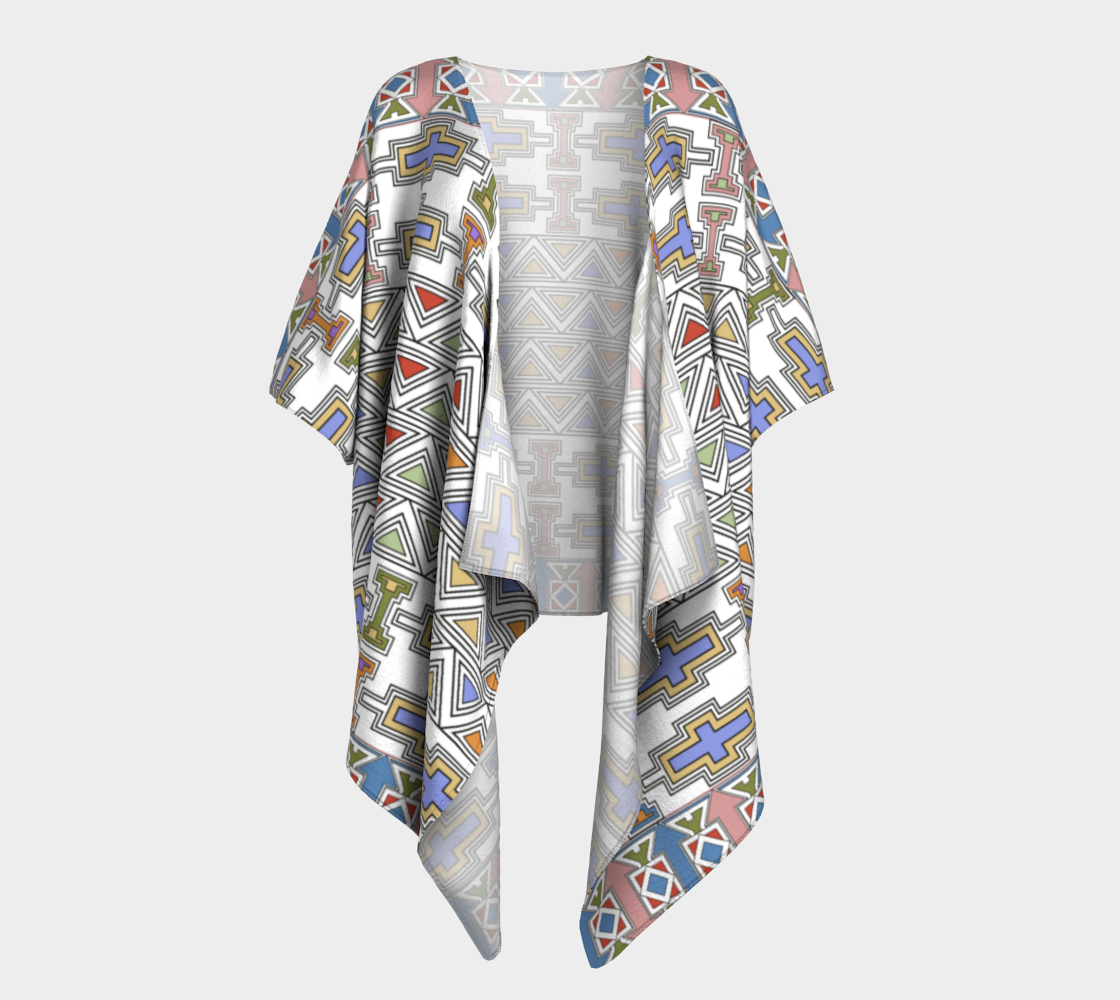 Ndebele Style African Tribal Art Pattern