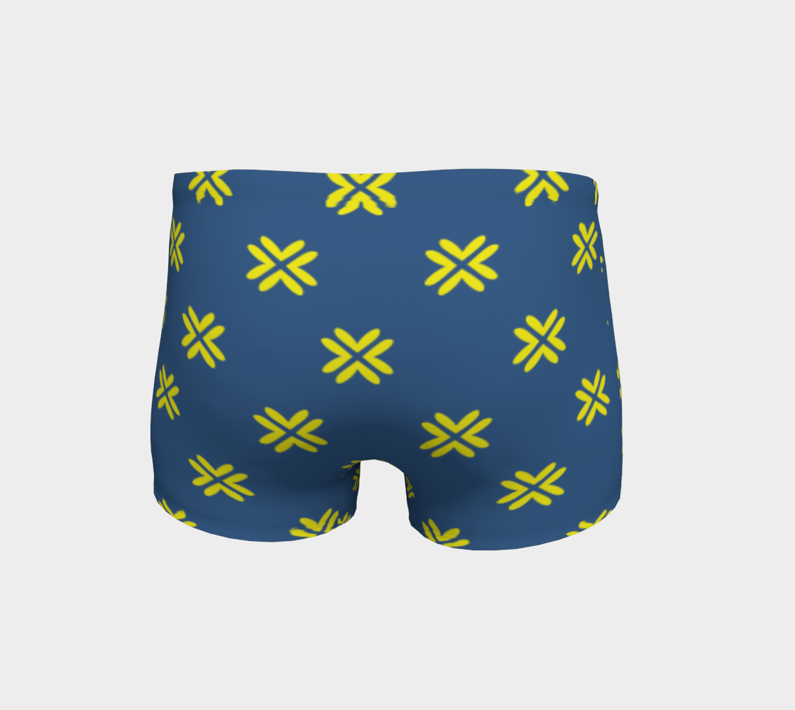 Minimal Elegant Modern Style Cross Pattern Blue Yellow