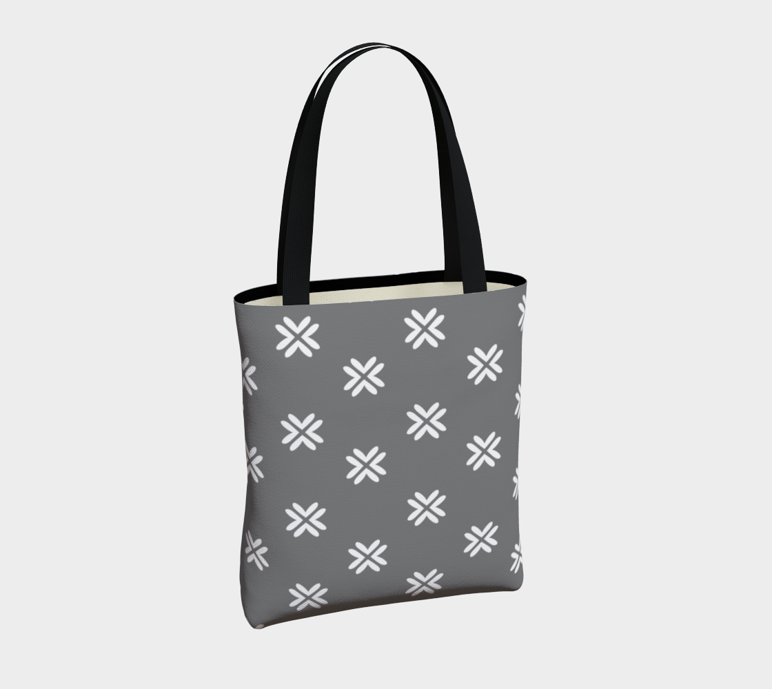 Minimal Elegant Modern Style Cross Pattern Grey