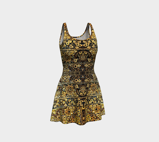 Antique Oriental Luxurious Glided Inlay floral Pattern