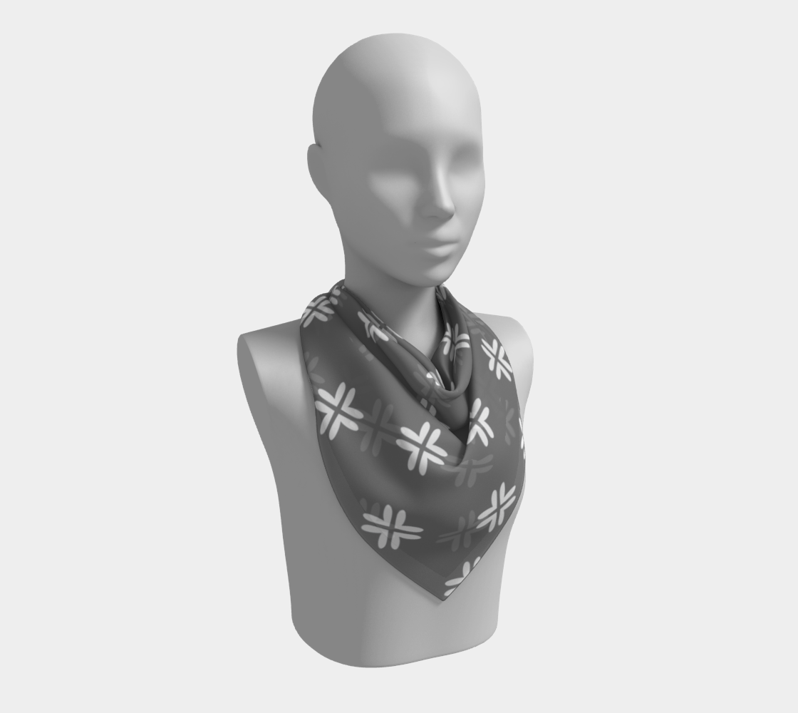 Minimal Elegant Modern Style Cross Pattern Grey