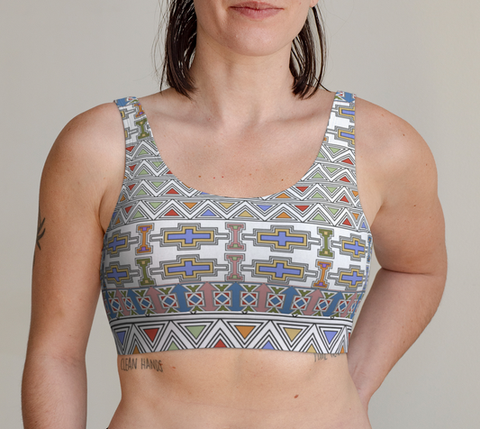 Ndebele Style African Tribal Art Pattern