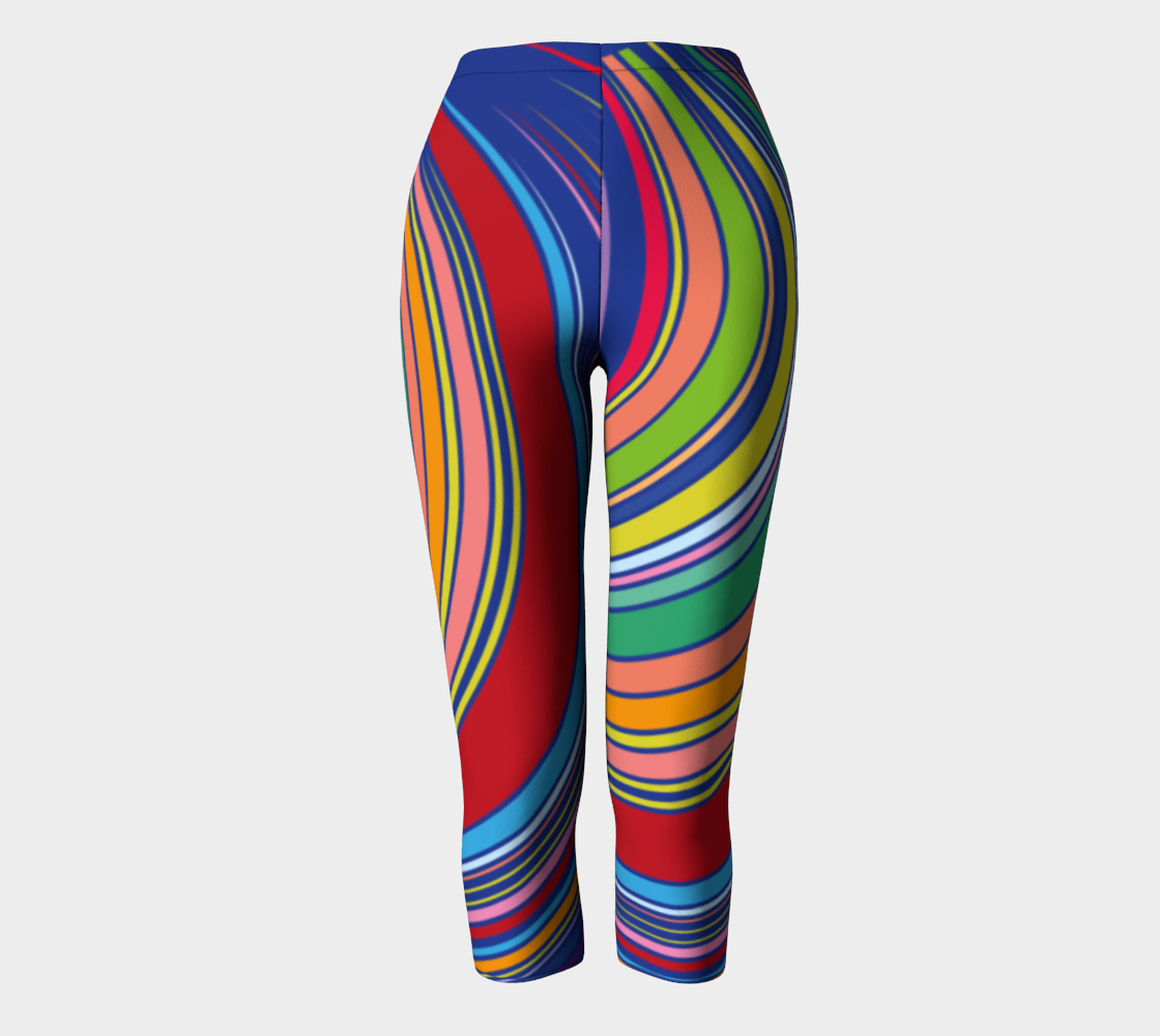 Colorful Striped Circles Tunnel Vintage Design 1960's