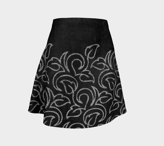 Chalk Blackboard Leaves Vintage Pattern