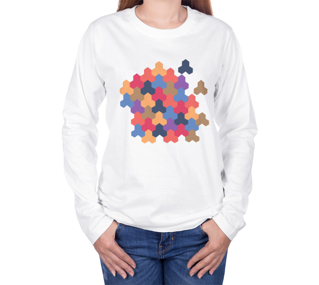 Japanese Style Colorful Mosaic Game Pattern