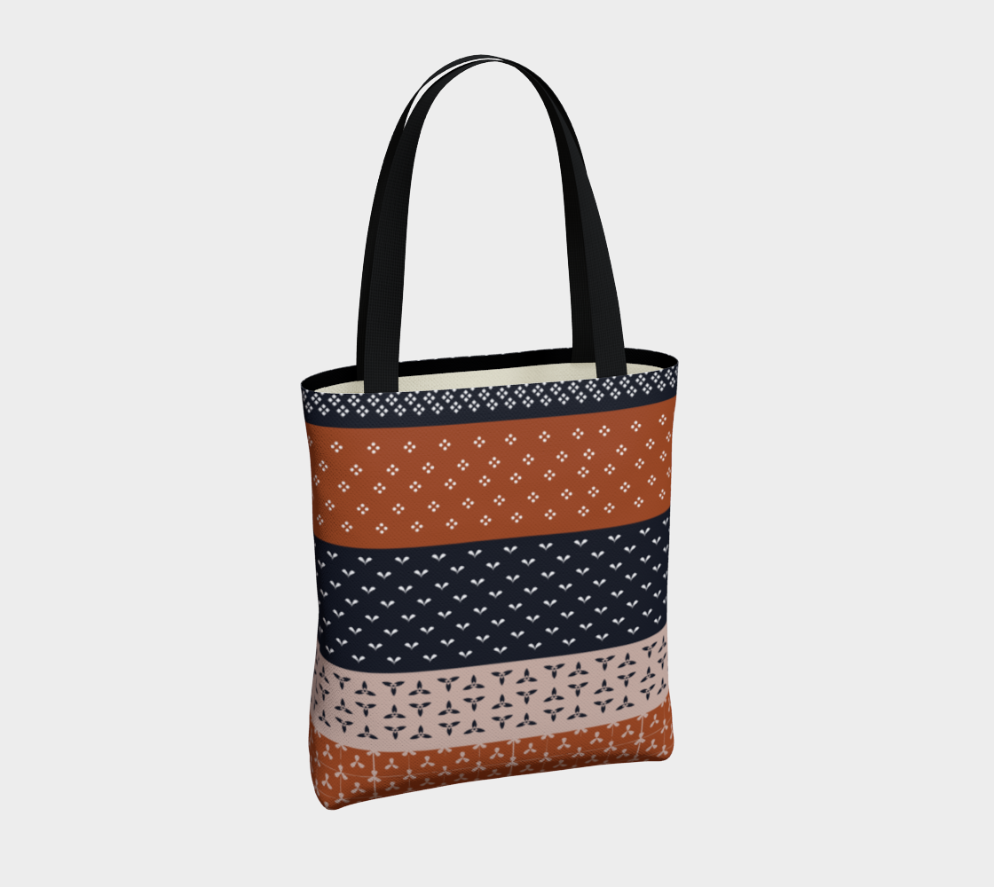 Japanese Patchwork Geometric Motif Stripes Pattern