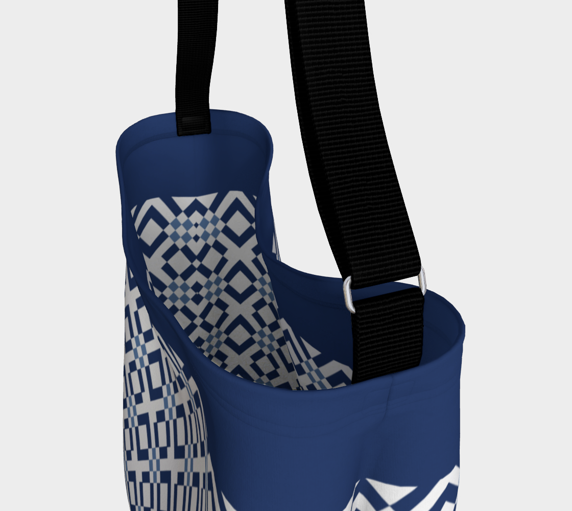 Classic Checkered Pattern Dark and Light Blue