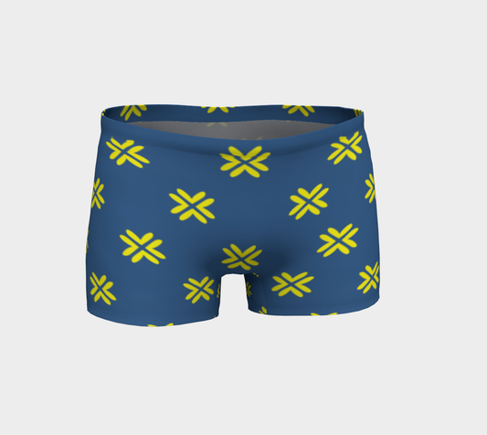 Minimal Elegant Modern Style Cross Pattern Blue Yellow