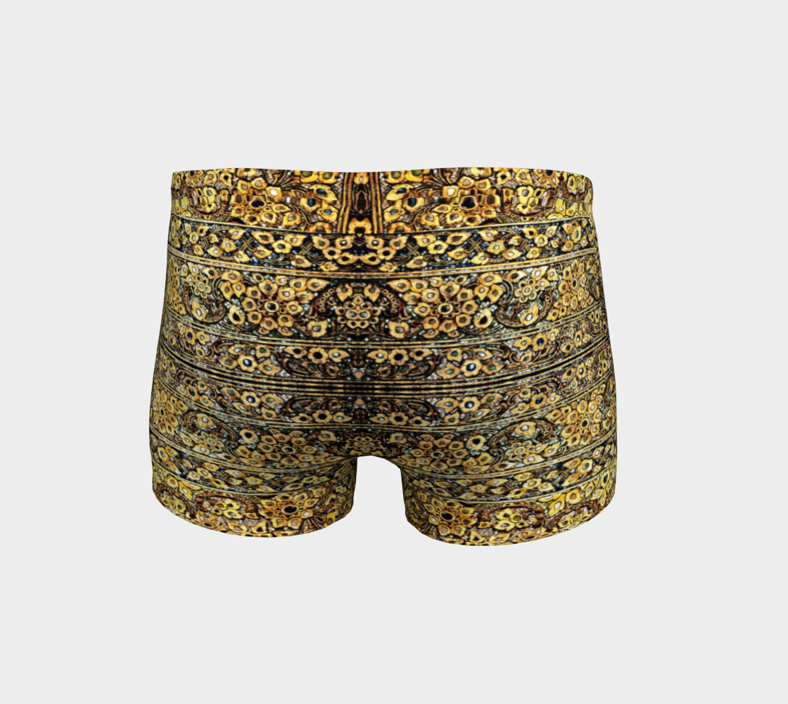 Antique Oriental Luxurious Glided Inlay floral Pattern