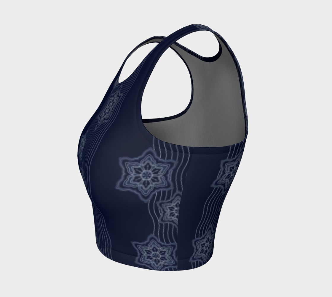 Japanese Filigree Water Flowers Classic Pattern