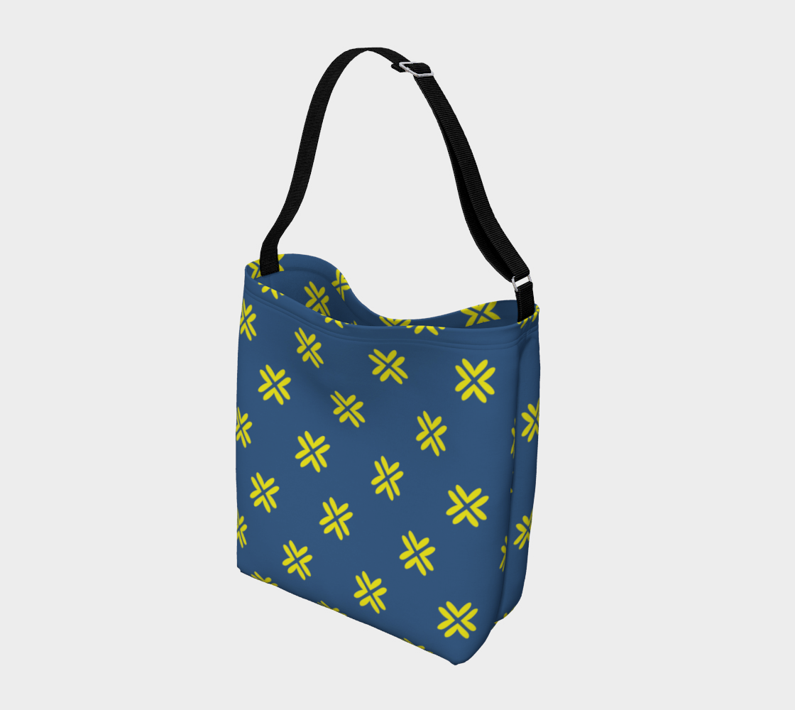 Minimal Elegant Modern Style Cross Pattern Blue Yellow