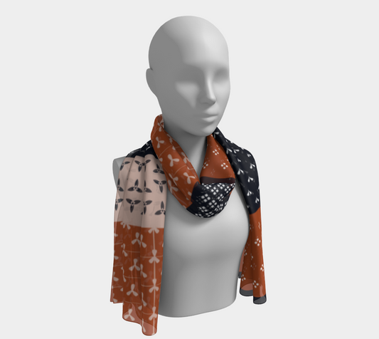 Japanese Patchwork Geometric Motif Stripes Pattern