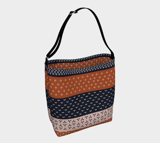 Japanese Patchwork Geometric Motif Stripes Pattern