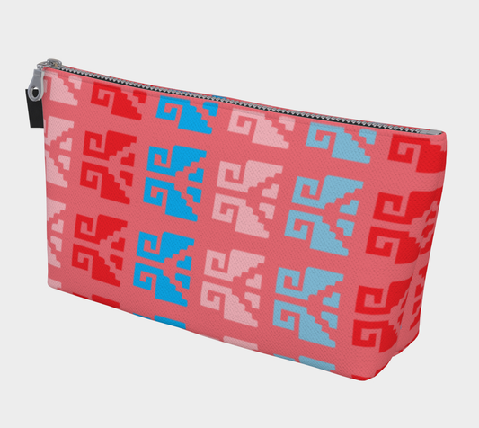 Aztec Ethnic Motif Pattern Pink Blue