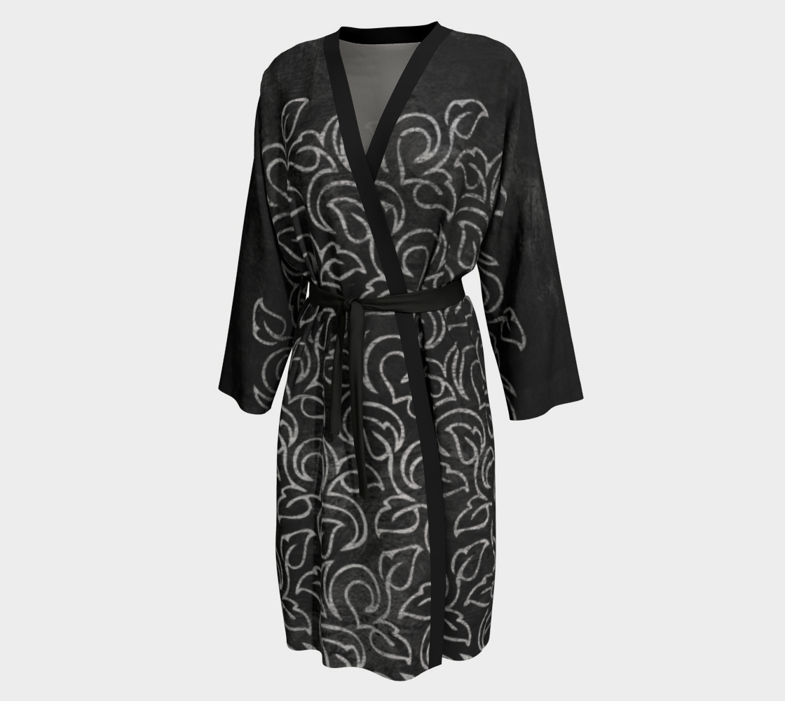 Chalk Blackboard Leaves Vintage Pattern