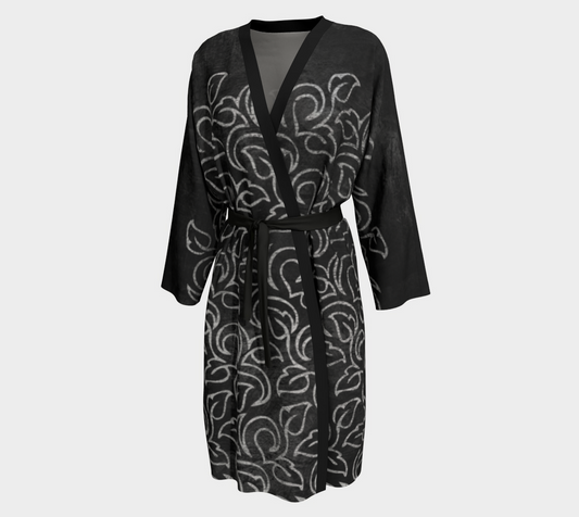 Chalk Blackboard Leaves Vintage Pattern