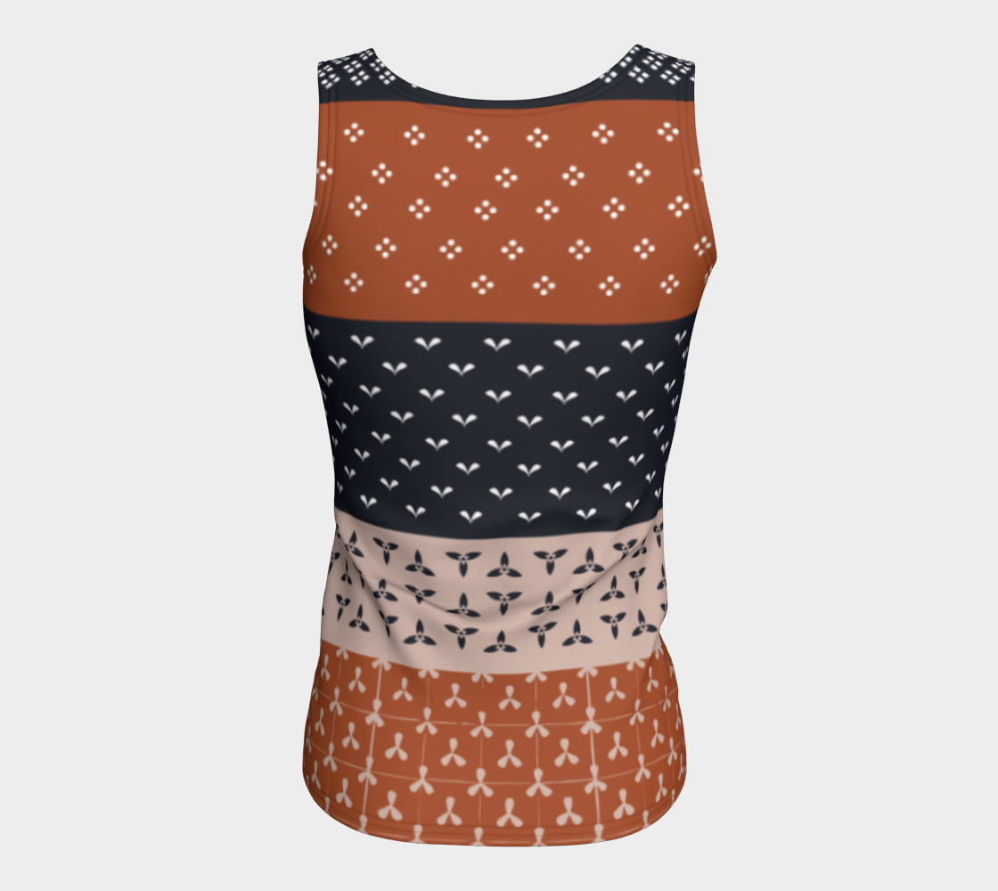 Japanese Patchwork Geometric Motif Stripes Pattern