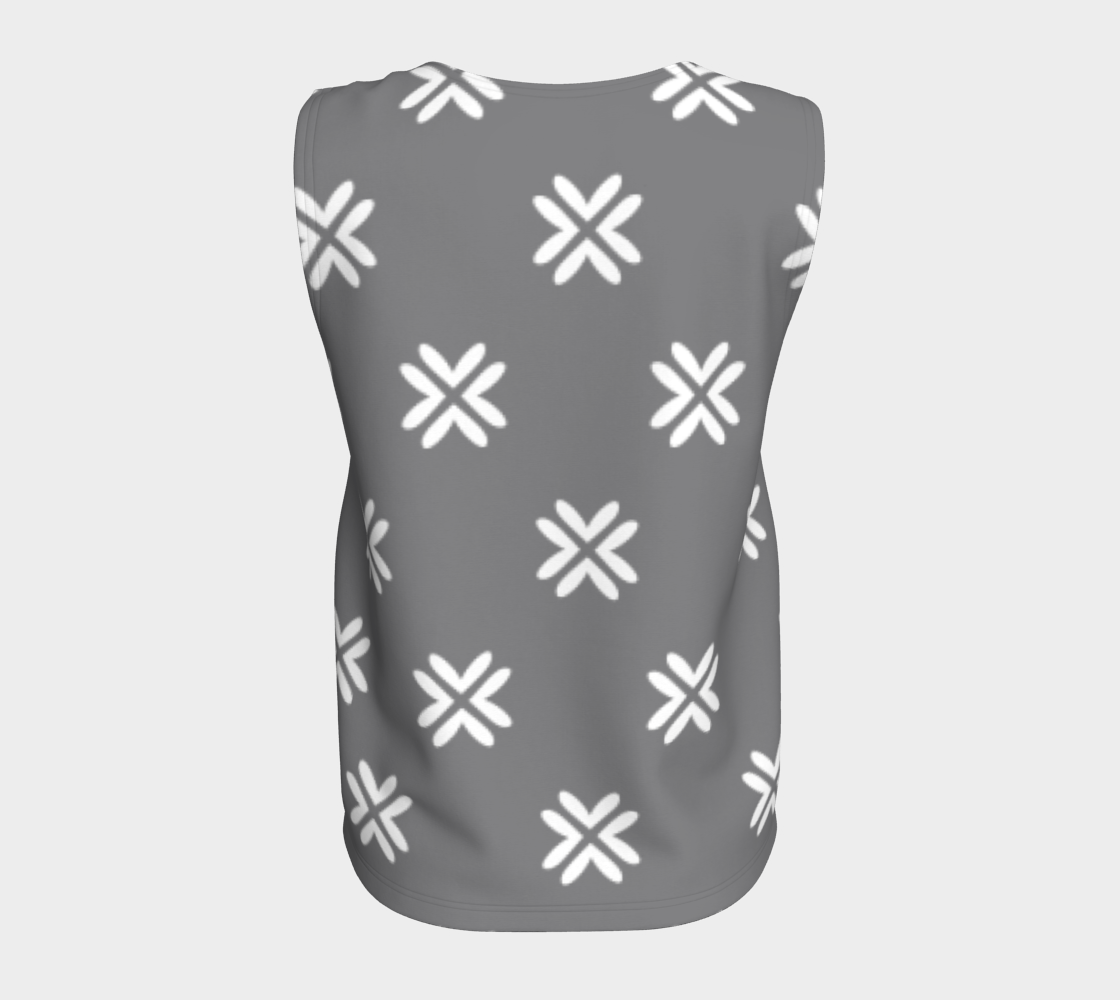 Minimal Elegant Modern Style Cross Pattern Grey
