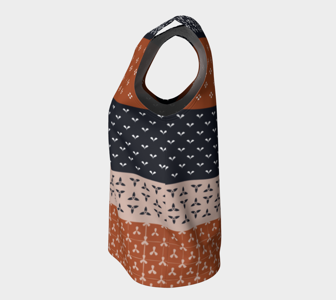 Japanese Patchwork Geometric Motif Stripes Pattern