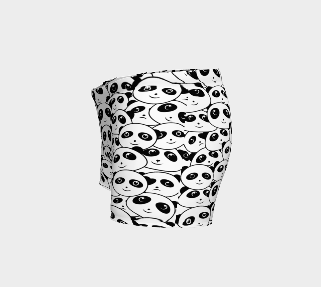 Panda Crowd Pandas Faces Cute Cartoon Pattern