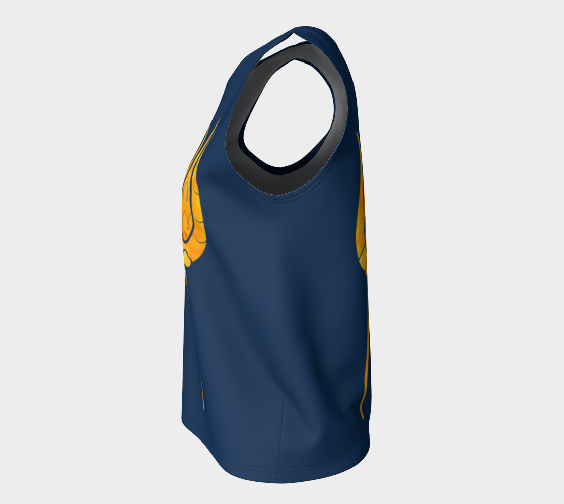 Traditional Decorative Turkish Art Golden Tulips Textured Flowers