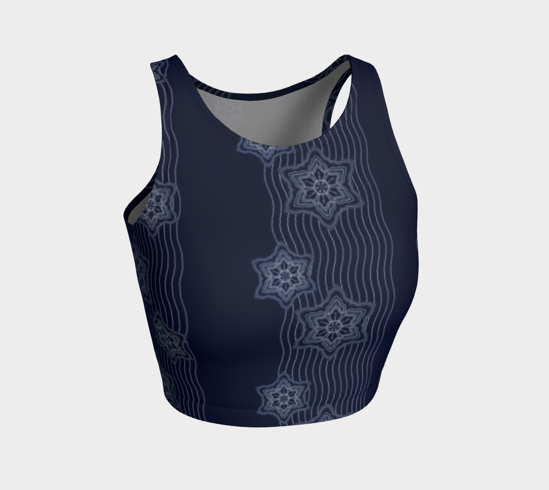 Japanese Filigree Water Flowers Classic Pattern