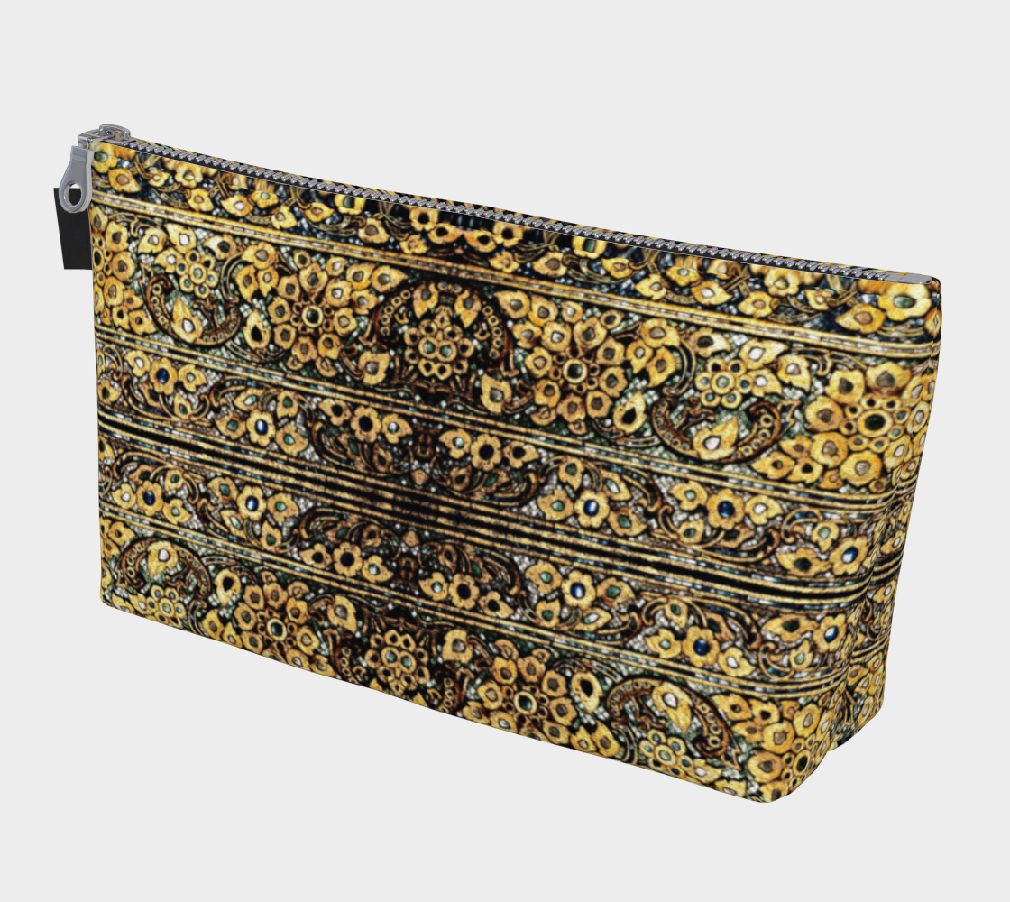 Antique Oriental Luxurious Glided Inlay floral Pattern