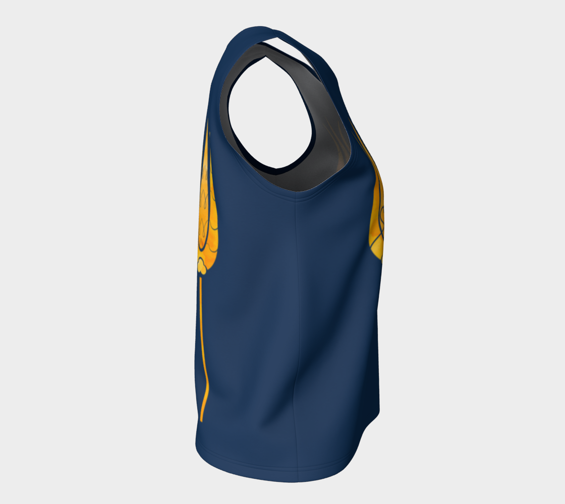 Traditional Decorative Turkish Art Golden Tulips Textured Flowers