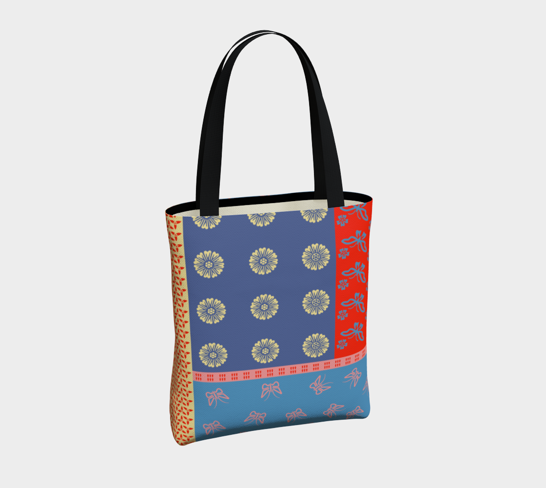 Japanese Butterflies Flowers Motif Shibori Patchwork