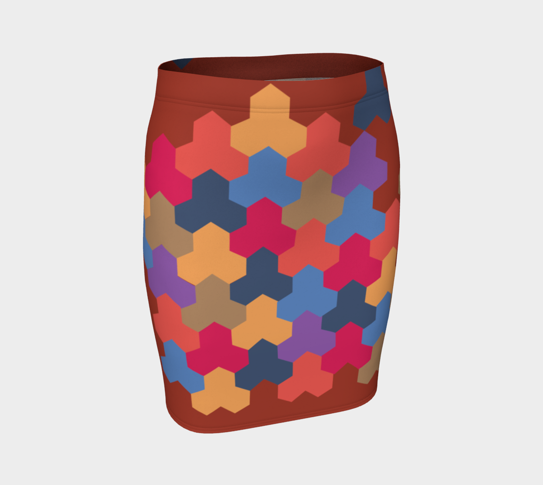 Japanese Style Colorful Mosaic Game Pattern