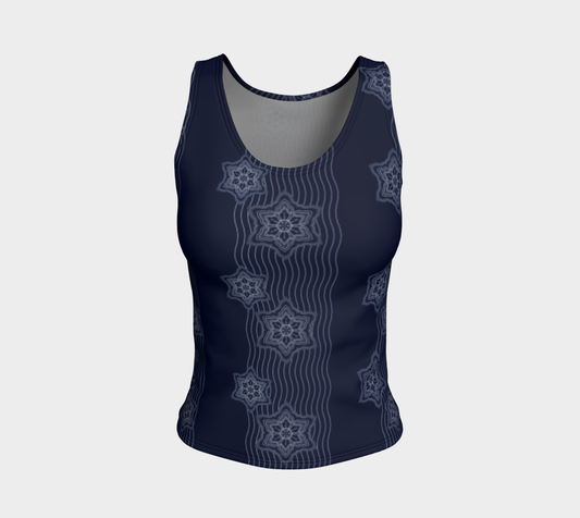 Japanese Filigree Water Flowers Classic Pattern