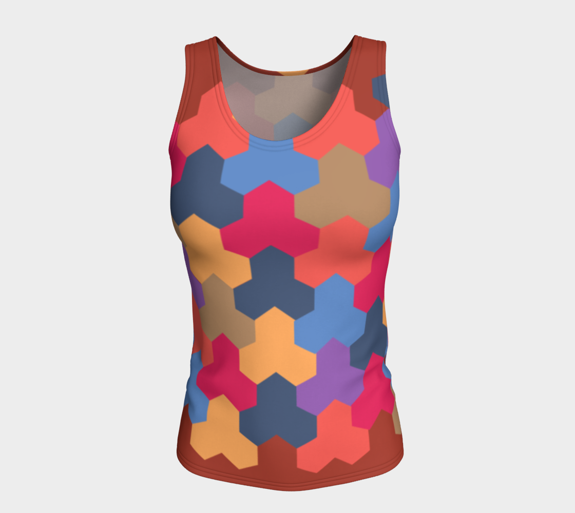 Japanese Style Colorful Mosaic Game Pattern