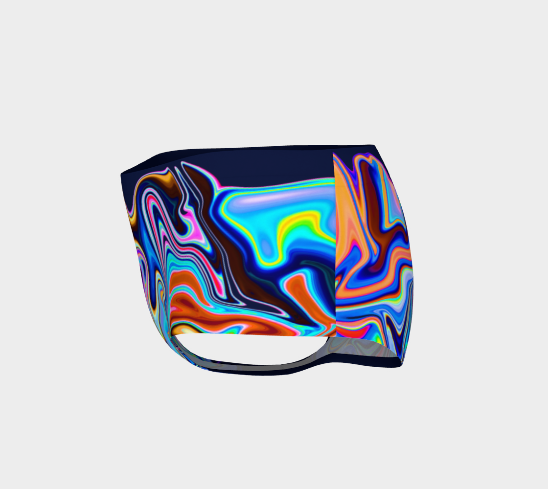 Marbled Abstract Graffiti Style Painting