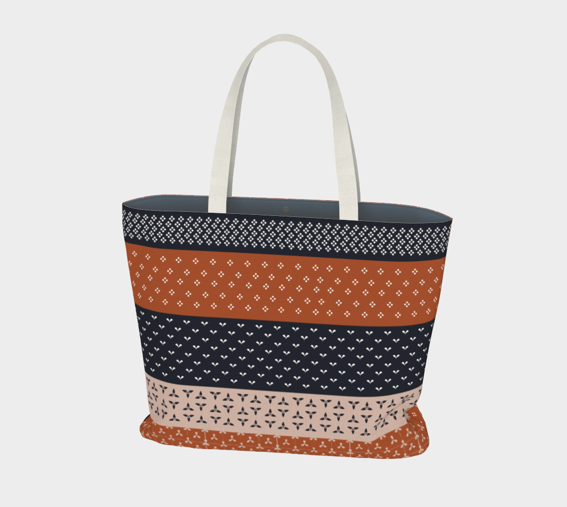 Japanese Patchwork Geometric Motif Stripes Pattern