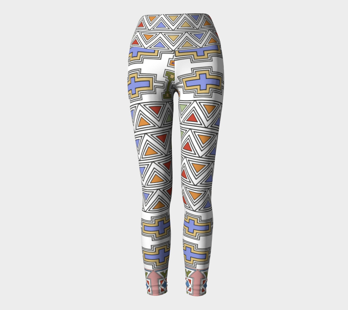 Ndebele Style African Tribal Art Pattern