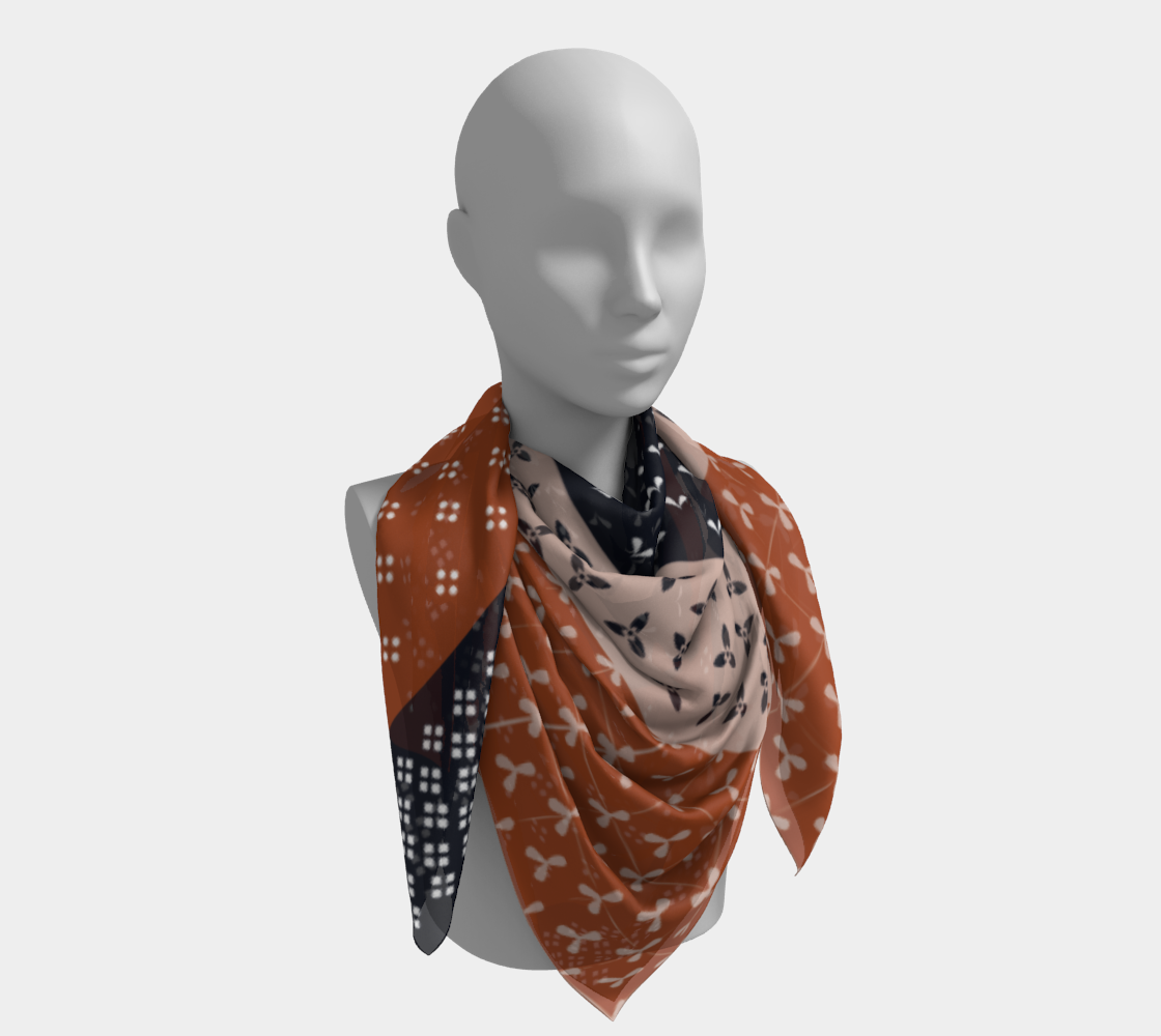 Japanese Patchwork Geometric Motif Stripes Pattern