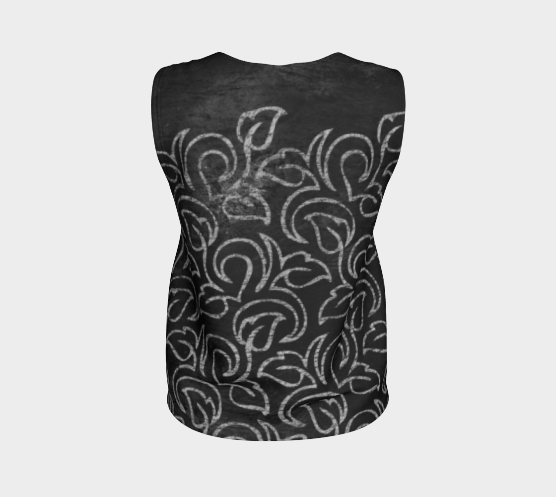 Chalk Blackboard Leaves Vintage Pattern