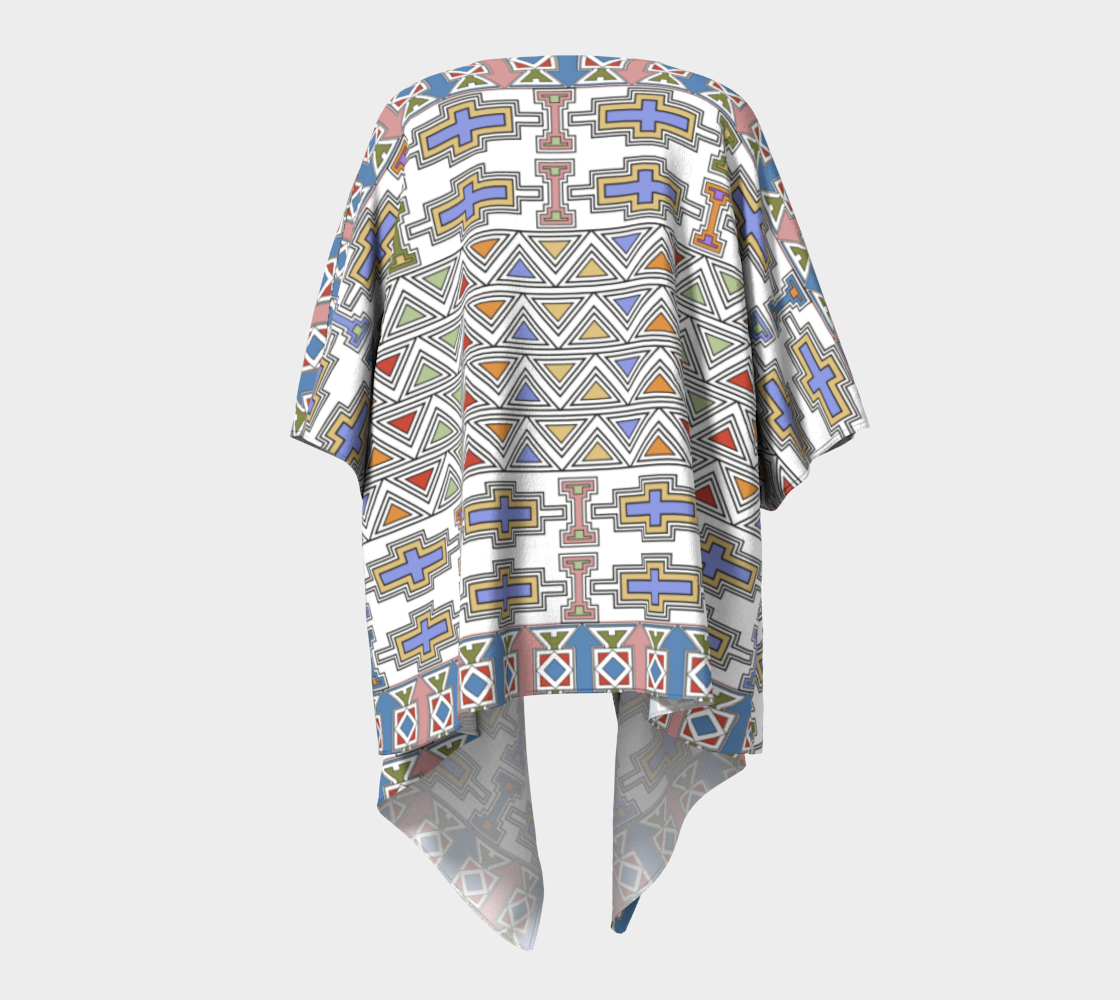 Ndebele Style African Tribal Art Pattern