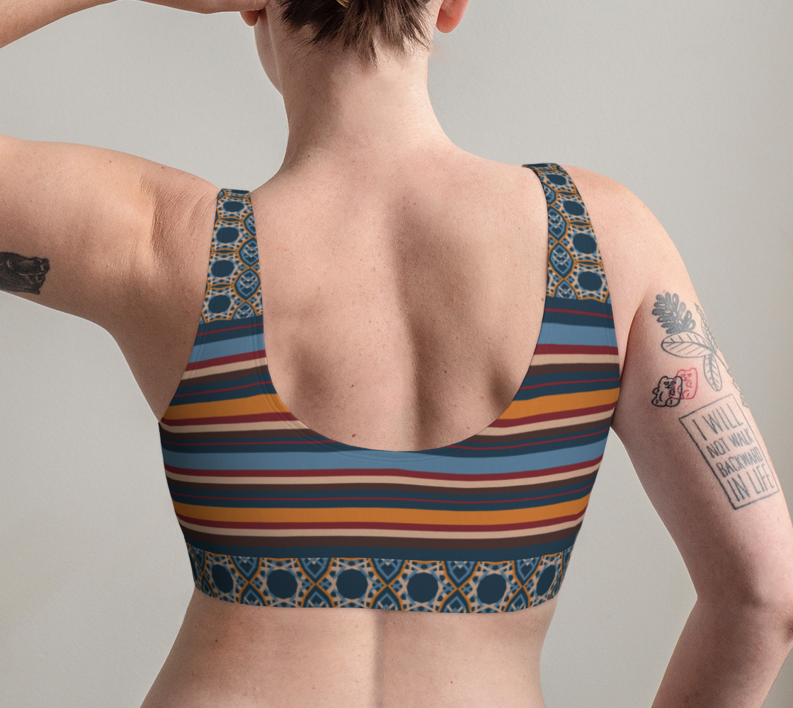 Stripes and Checkers Japanese Geometrical Pattern