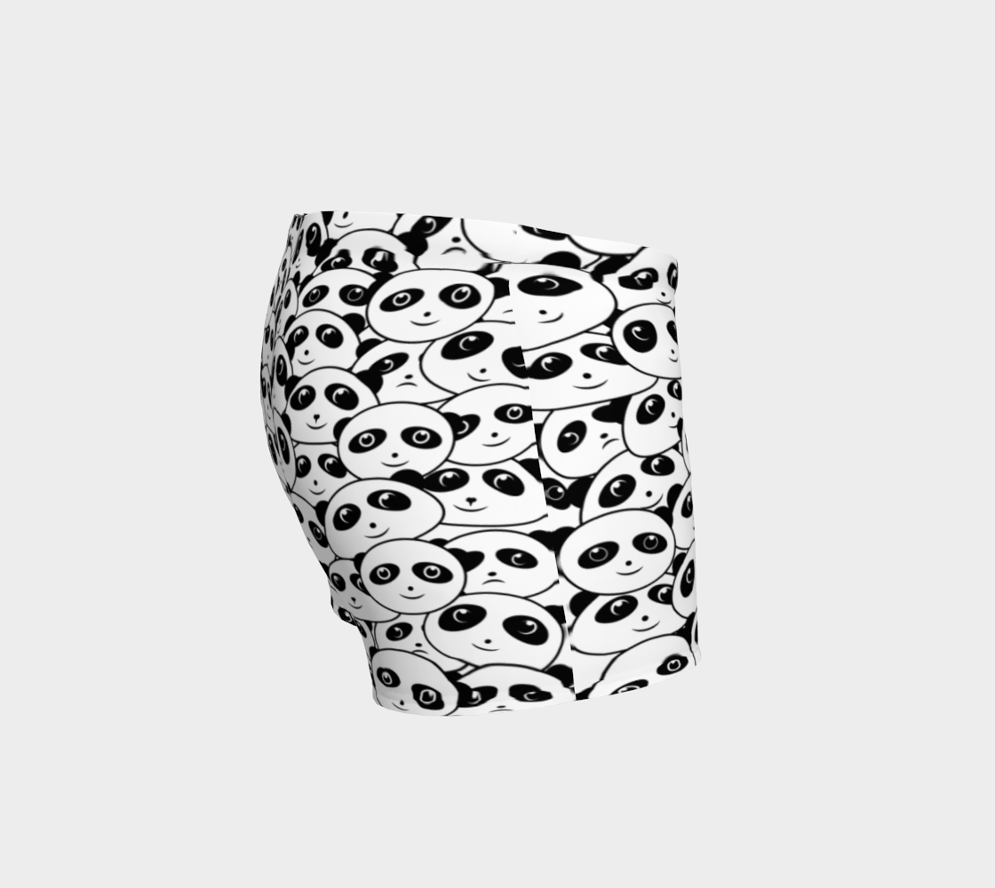 Panda Crowd Pandas Faces Cute Cartoon Pattern