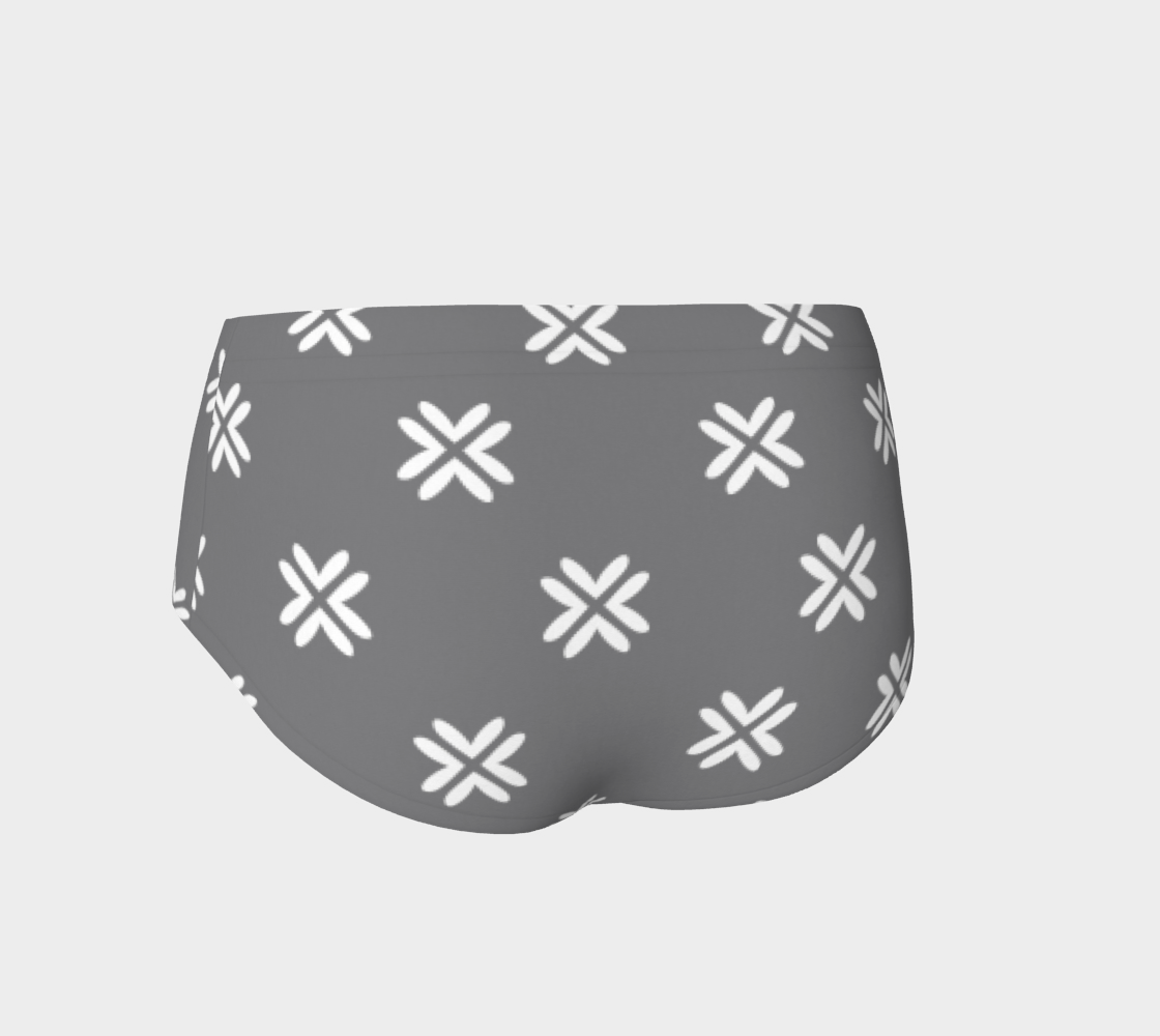 Minimal Elegant Modern Style Cross Pattern Grey
