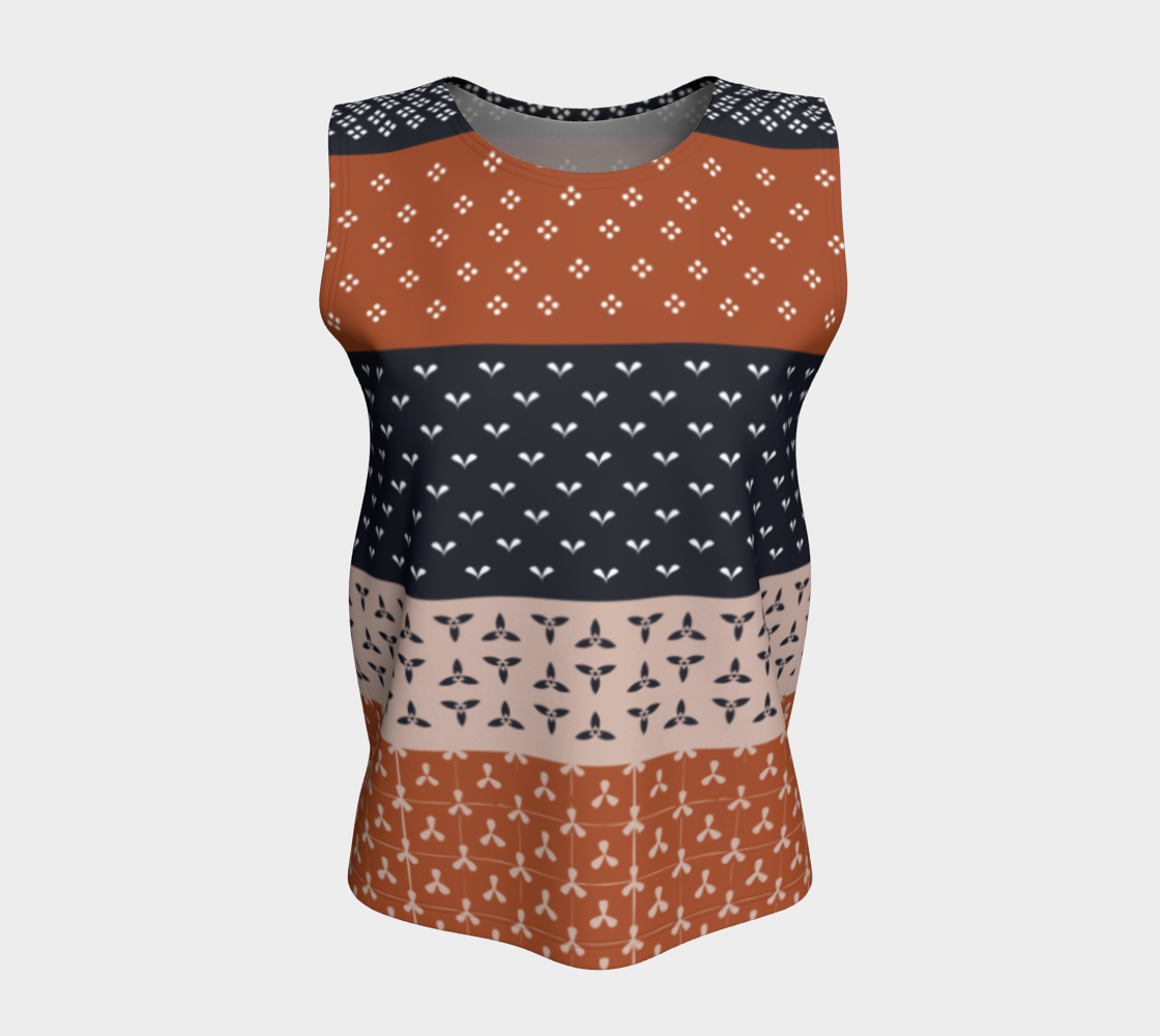 Japanese Patchwork Geometric Motif Stripes Pattern