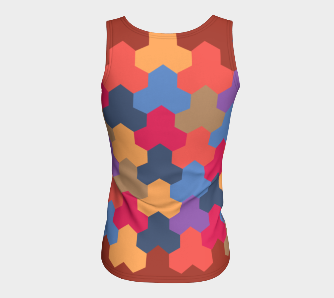 Japanese Style Colorful Mosaic Game Pattern