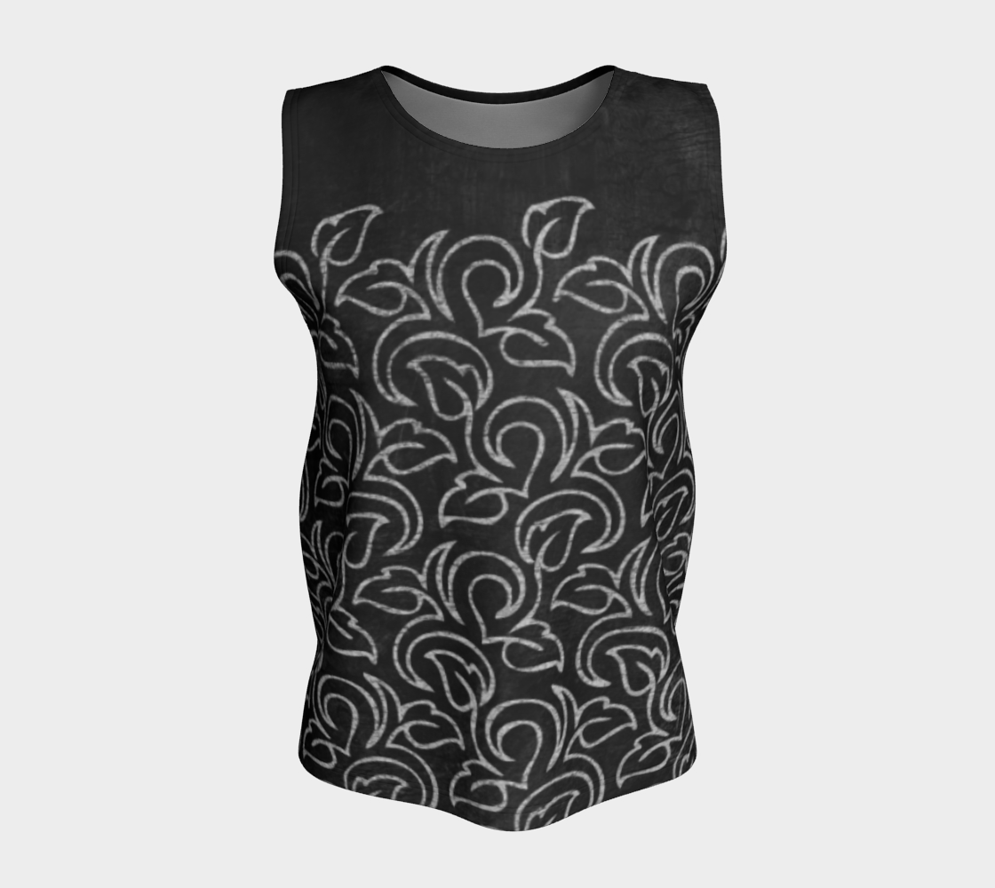 Chalk Blackboard Leaves Vintage Pattern