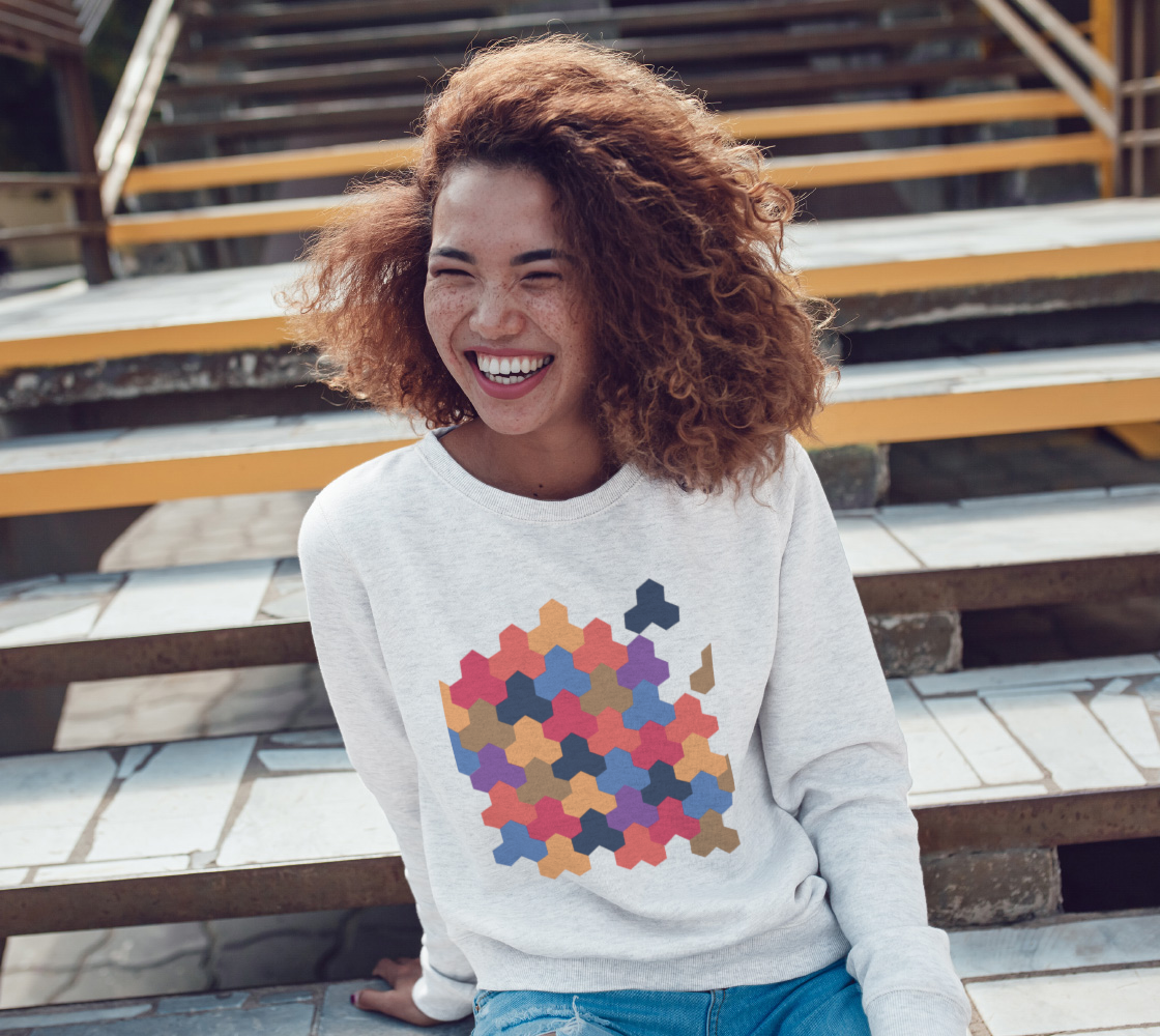 Japanese Style Colorful Mosaic Game Pattern