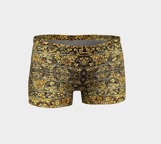 Antique Oriental Luxurious Glided Inlay floral Pattern